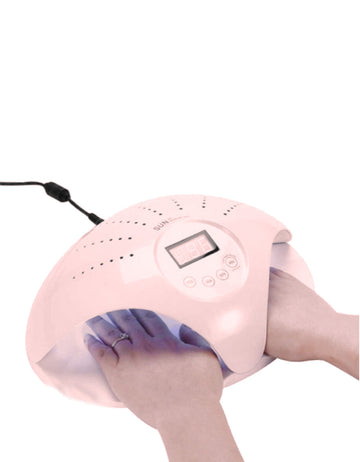 Nail Lamp 48W- Two Hands )QC( Model Sun 669- Pink.